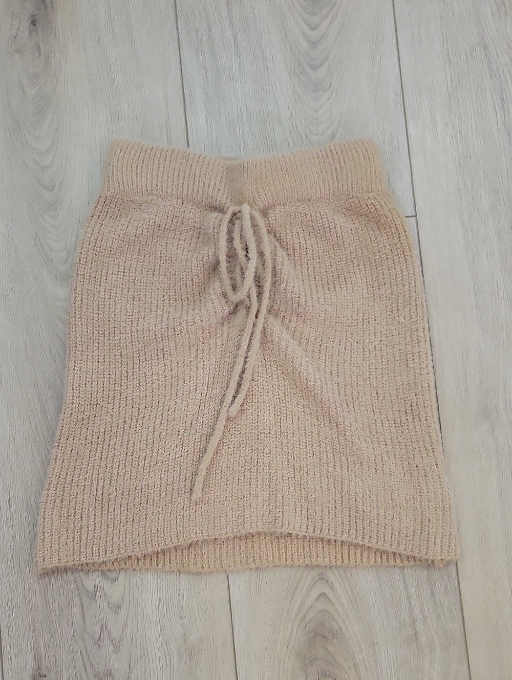 superdown Knit Drawstring Mini Skirt - Blush
